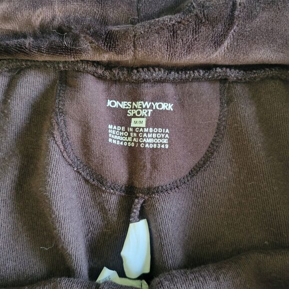 Jones of New York Velour Pants Women's Size M - Picture 4 of 5